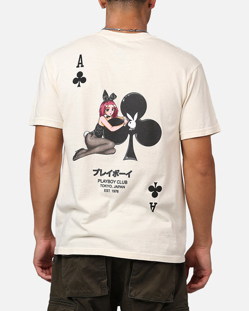Playboy Ace Of Clubs T-Shirt Sand