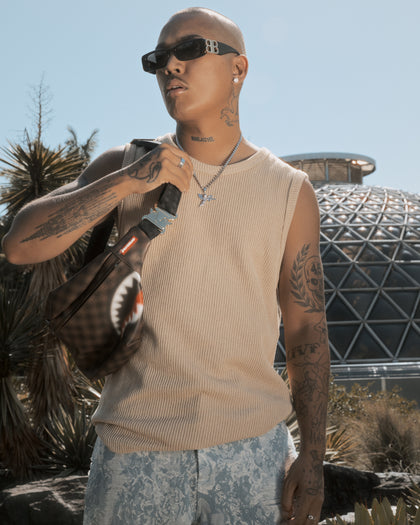 XXIII Broad Knit Singlet Tan