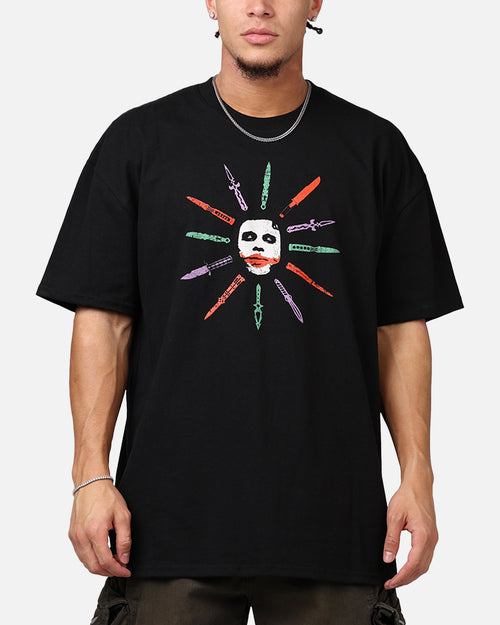 73Studio X DC Batman The Joker Scars Heavyweight T-Shirt Black