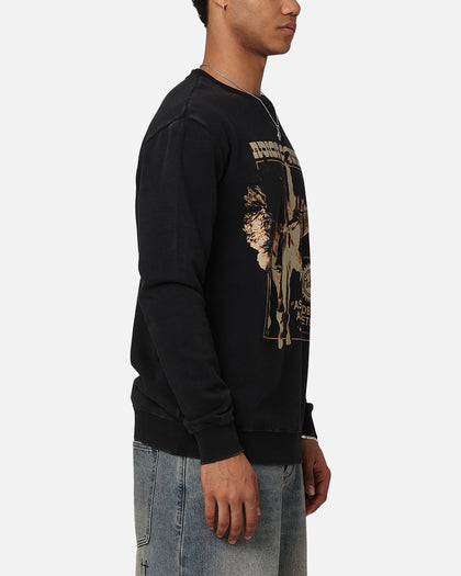 Midland Crewneck Sweater Washed Black