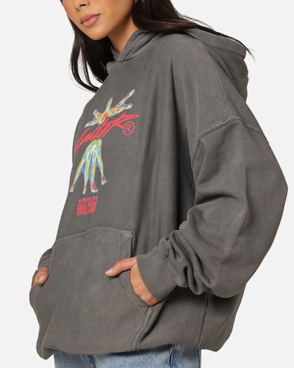 Loiter Human Condition Hoodie Washed Charcoal
