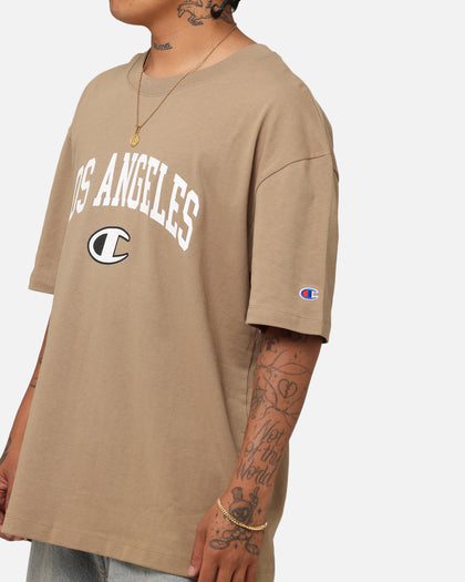Champion Heritage Los Angeles Logo Graphic T-Shirt Whole Wheat Khaki