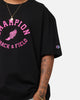 Champion Heritage Collegiate Track And Field T-Shirt Black/Pink