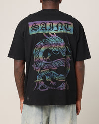 Saint Morta Year Of The Dragon Boxy T-Shirt Black/Iridescen