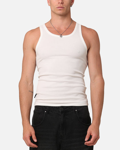 Saint Morta Rib Beater Singlet White