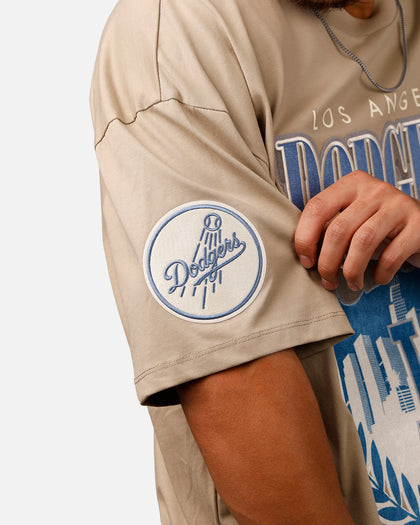 Pro Standard Los Angeles Dodgers 'Dodgers Tapestry' T-Shirt Taupe