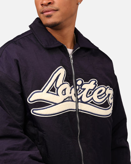 Loiter Pitch Varsity Jacket Navy