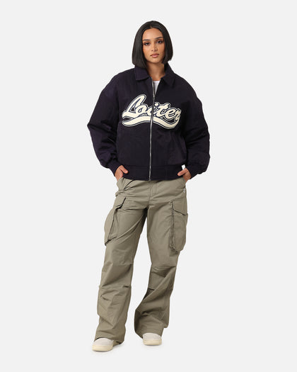 Loiter Pitch Varsity Jacket Navy
