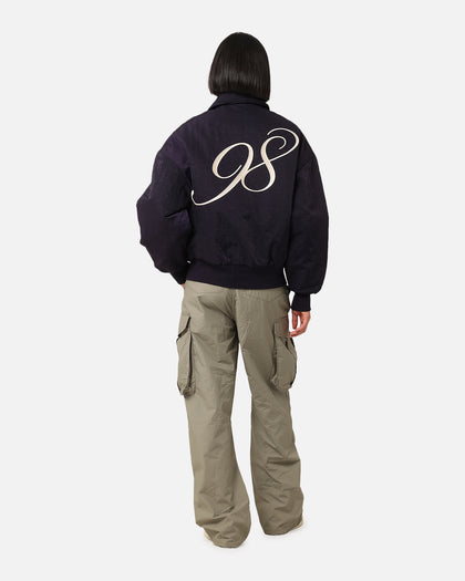 Loiter Pitch Varsity Jacket Navy