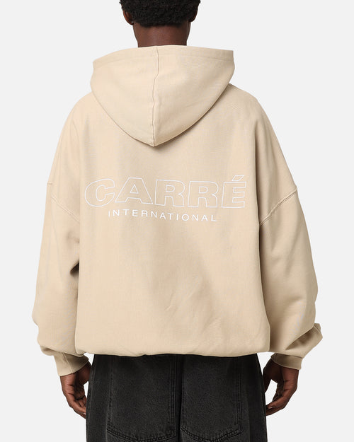 Carre Out Motion Hoodie Stone