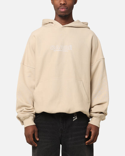 Carre Out Motion Hoodie Stone
