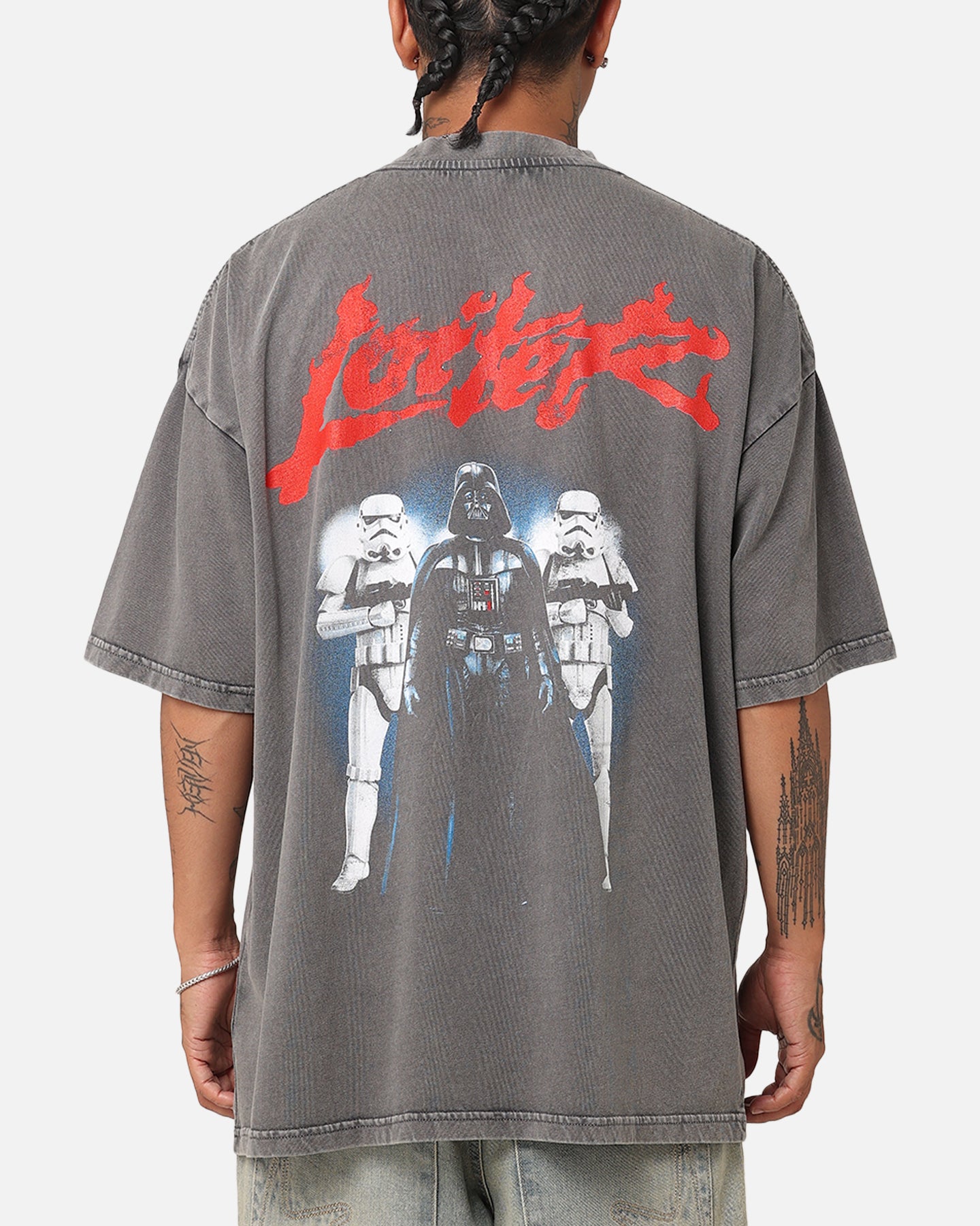 トップス DARTH VADER & STORM TROOPER / TEE Star Wars Vader & Stormtrooper Vintage Vintage T-Shirt Washed