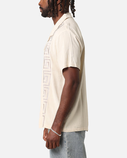 XXIII Hellas Linen Button Up Shirt Off White