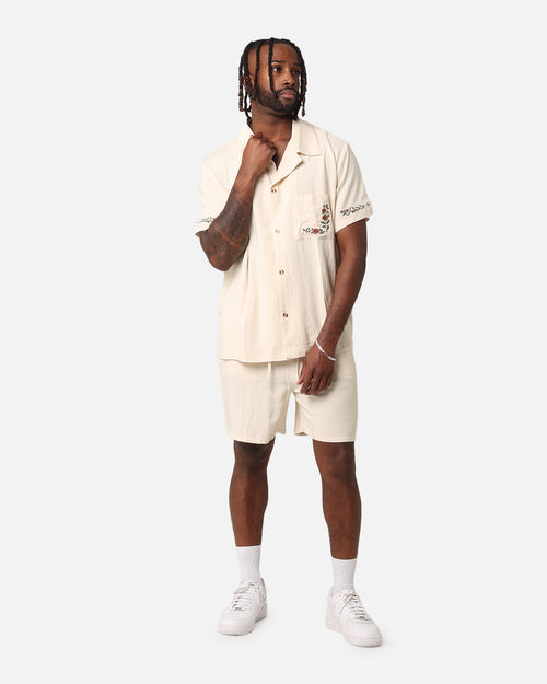 XXIII Serene Linen Button Up Shirt Off White