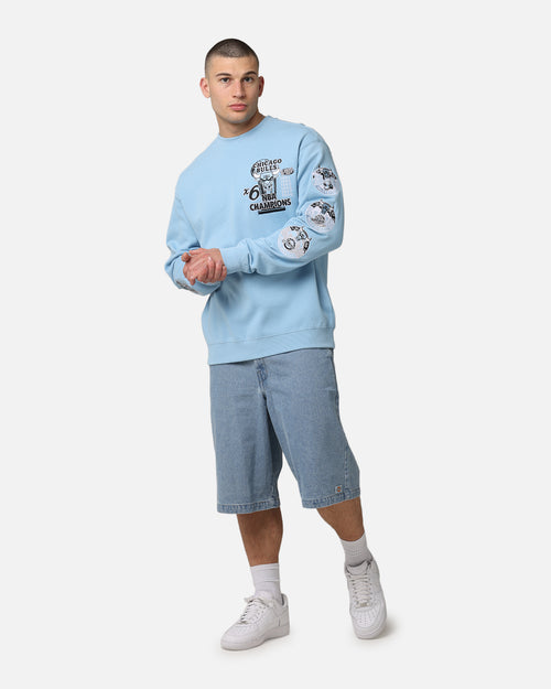Mitchell & Ness Chicago Bulls 'UNC To Chicago' Champions Crewneck Light Blue