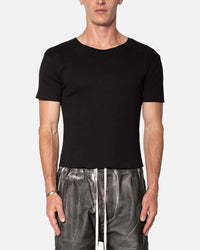MNML Fitted Ribbed T-Shirt Black