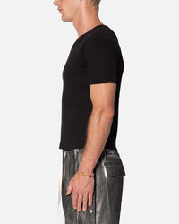 MNML Fitted Ribbed T-Shirt Black