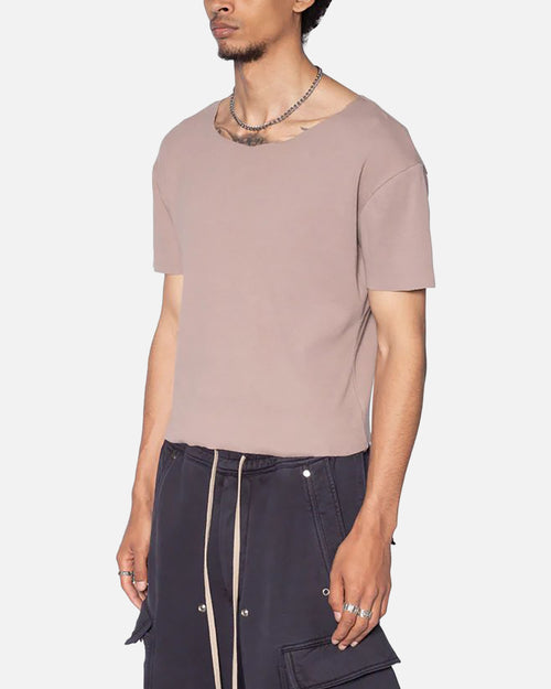 MNML Fitted Ribbed T-Shirt Mauve