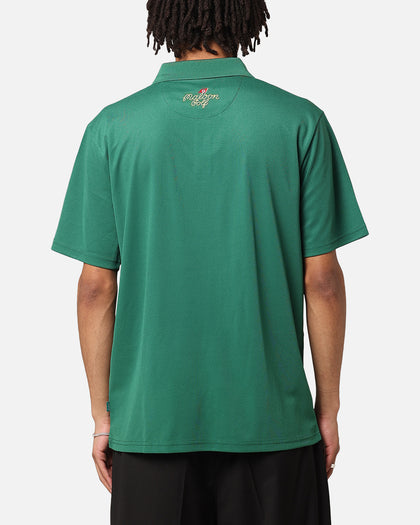 Malbon Pimento Performance Pique Polo Shirt Kelly Green