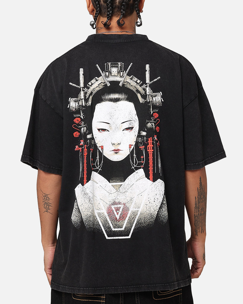 The Anti Order Geisha T-Shirt Black Acidwash | Culture Kings