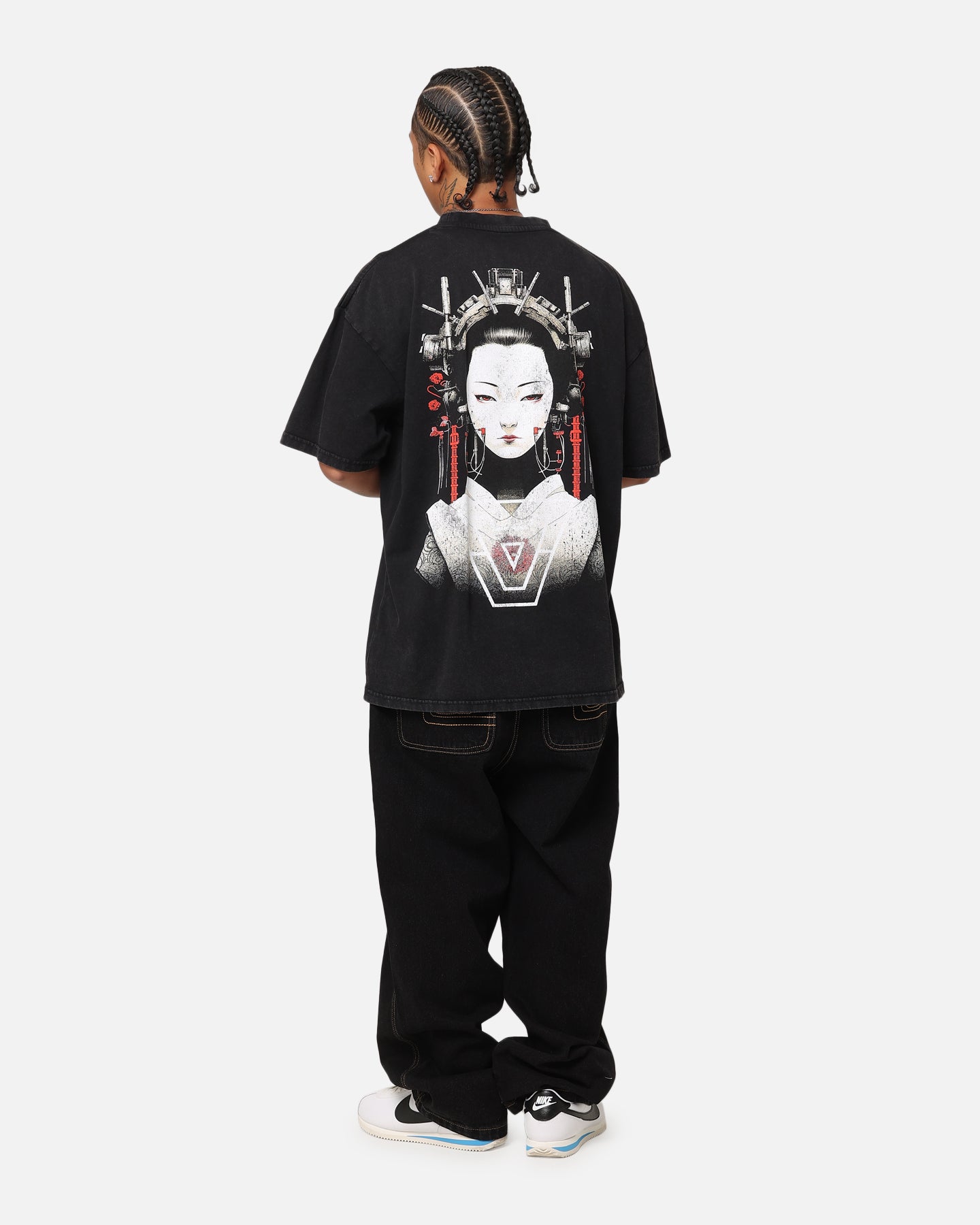 The Anti Order Geisha T-Shirt Black Acidwash | Culture Kings