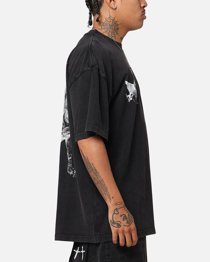 The Anti Order Pegasus Lost T-Shirt Black Acidwash