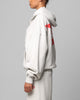 Loiter Celestial Full Zip Hoodie Light Grey Marl