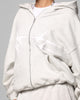 Loiter Celestial Full Zip Hoodie Light Grey Marl