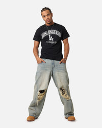 Majestic Athletic Los Angeles Dodgers Blecker Team Arch T-Shirt Black