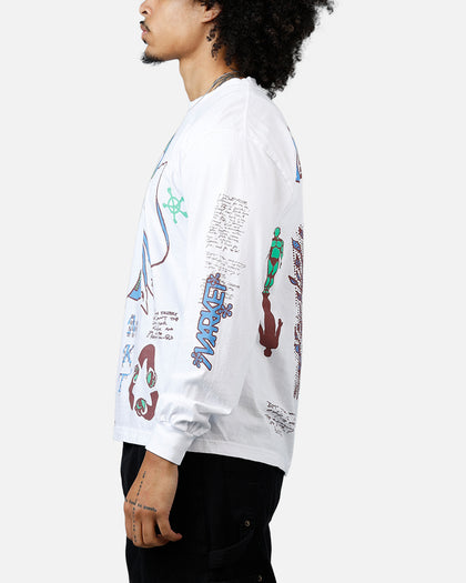 Market Peace Practice Long Sleeve T-Shirt White