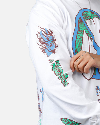 Market Peace Practice Long Sleeve T-Shirt White