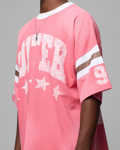 Loiter Star Jersey T-Shirt Pink