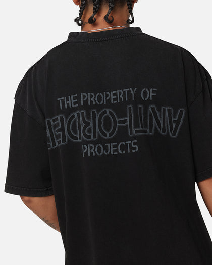 The Anti Order Anti-Order Projects T-Shirt Black Acidwash