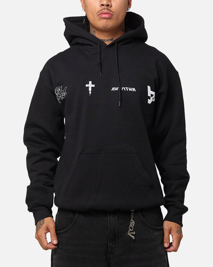 The Anti Order Stacked Hoodie Black/White