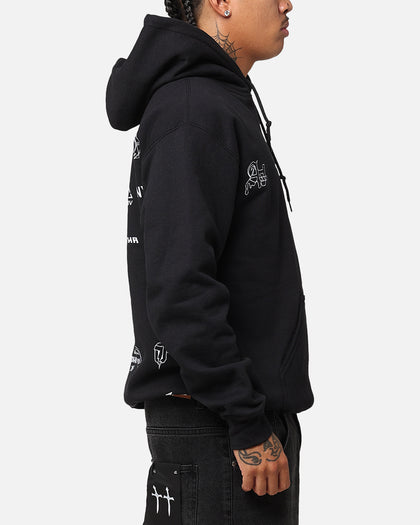 The Anti Order Stacked Hoodie Black/White