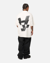 The Anti Order Smash Repair Mock Neck T-Shirt Off White/Black
