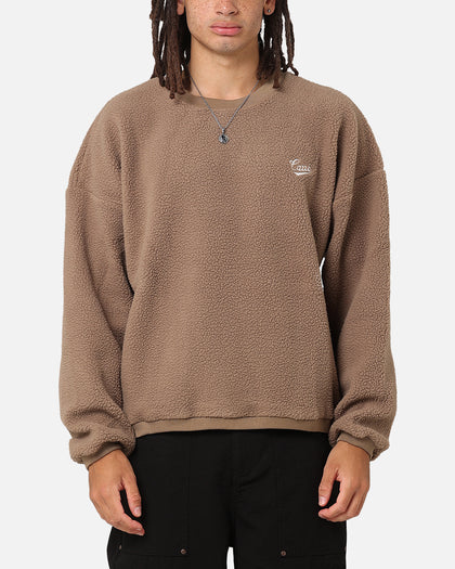 Carre Polar Fleece Crewneck Brown