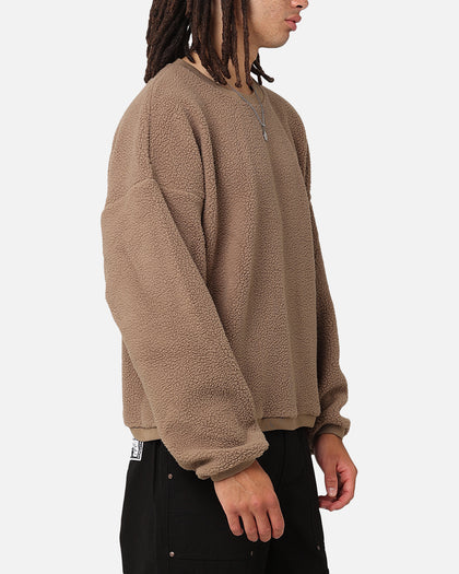 Carre Polar Fleece Crewneck Brown