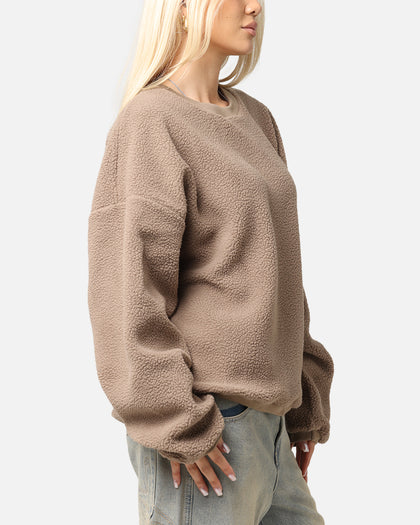 Carre Polar Fleece Crewneck Brown