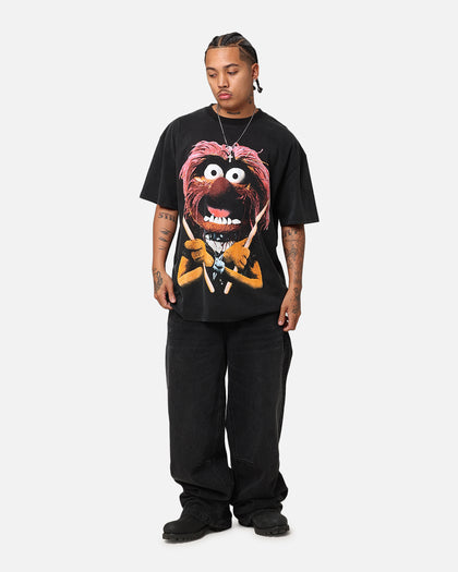 American Thrift Disney The Muppets Animal Heavy T-Shirt Vintage Black