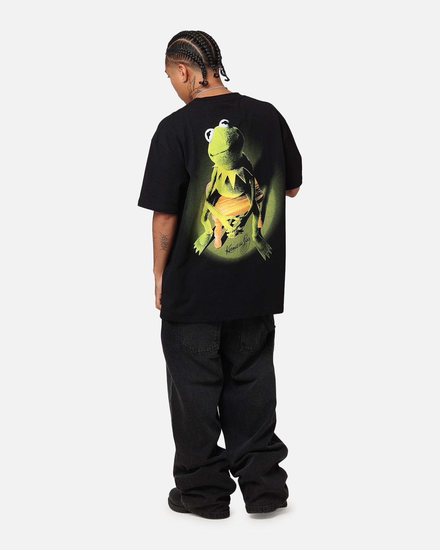 American Thrift Disney The Muppets Kermit Heavy T-Shirt Black