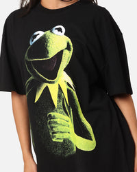 American Thrift Disney The Muppets Kermit Heavy T-Shirt Black