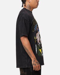 UFC By Culture Kings Alex Pereira Vintage T-Shirt Black Acidwash