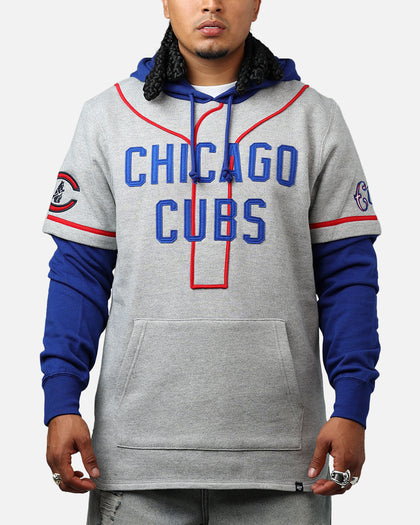 47 Brand Chicago Cubs Game Hoodie Grey/Blue