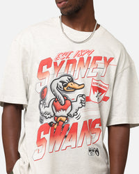 Mitchell & Ness Sydney Swans Mascot Character T-Shirt Silver Marle