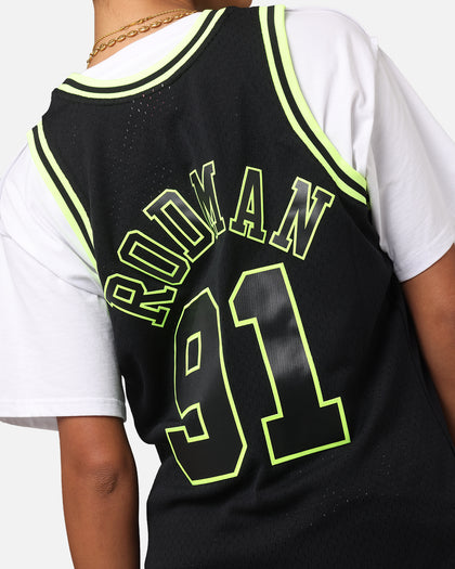 Mitchell & Ness Chicago Bulls Dennis Rodman 'Volt' 1995 Swing Jersey Black/Yellow
