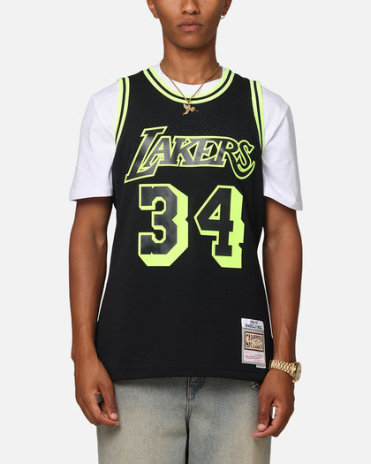 Mitchell & Ness Los Angeles Lakers Shaquille O'Neal 'Volt' 1996 Swing Jersey Black/Yellow