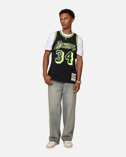 Mitchell & Ness Los Angeles Lakers Shaquille O'Neal 'Volt' 1996 Swing Jersey Black/Yellow