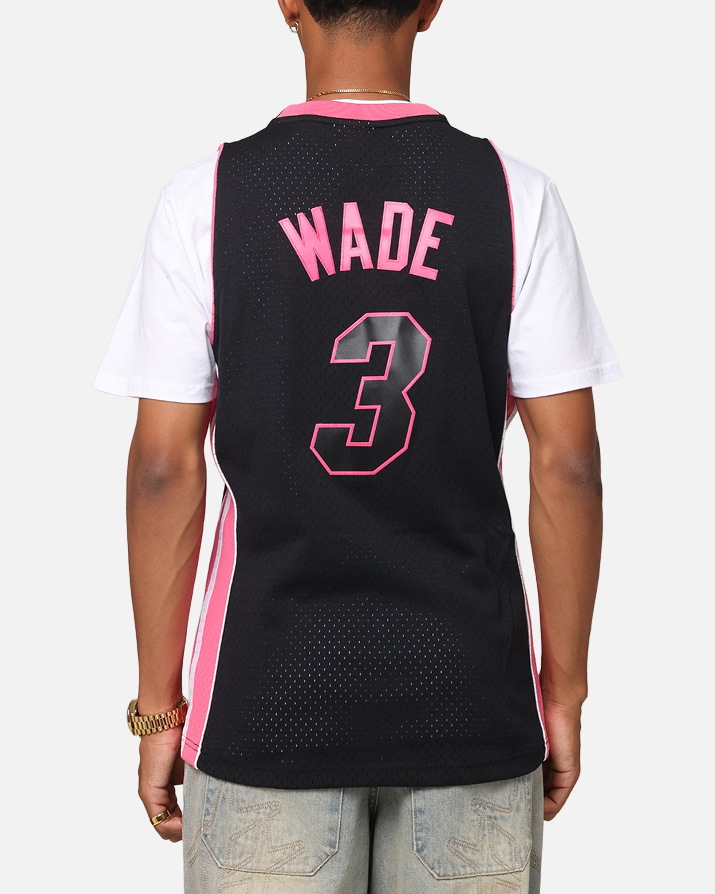 Mitchell & Ness Miami Heat Dwyane Wade 'Volt' 2005 Swing Jersey