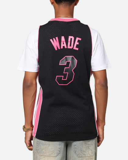 Mitchell & Ness Miami Heat Dwyane Wade 'Volt' 2005 Swing Jersey Black/Pink